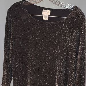 black sparkle blouse